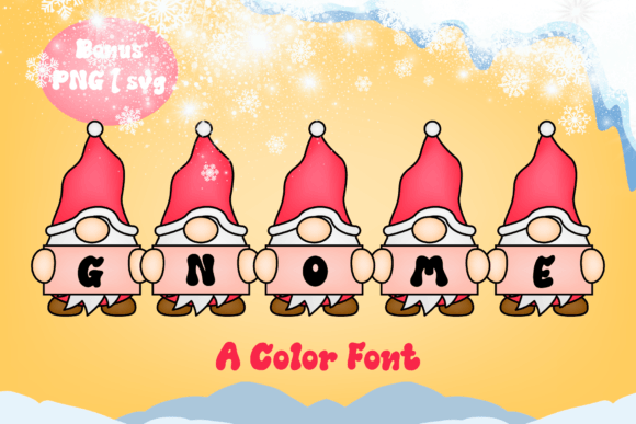 Color Gnome: A Festive Typeface for Creative Projects