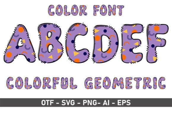 Colorful Geometric: A Playful Typeface for Creative Projects