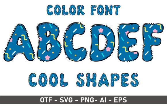 Cool Shapes: A Font for Playful and Artistic Designs