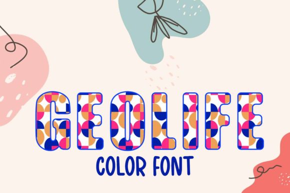 Geolife: The Playful Color Font That Brings Retro Charm to Modern Projects