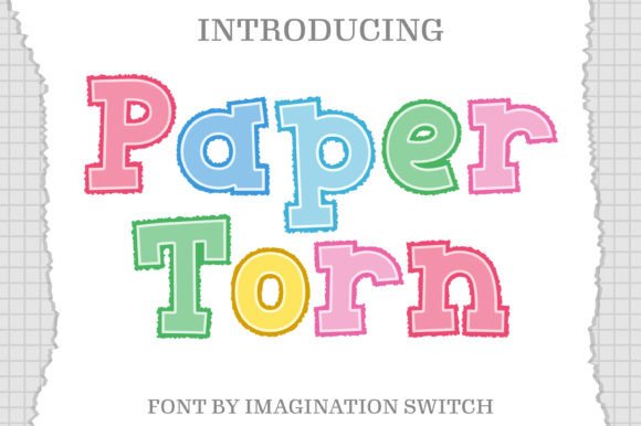 Give Your Design an Edge with the Paper Torn Typeface