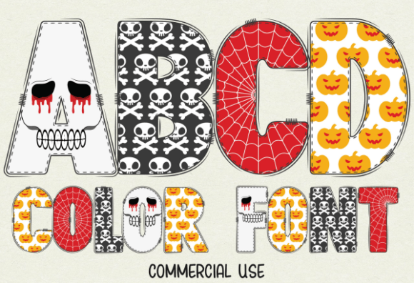 Halloween Skull: A Playful Typeface for Spooky Season Projects