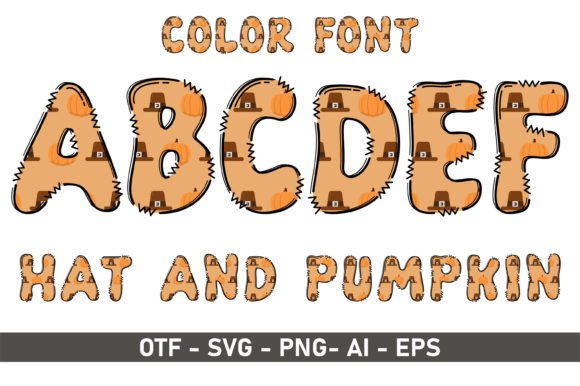Pilgrim Hat and Pumpkin: A Playful Font for Creative Brands