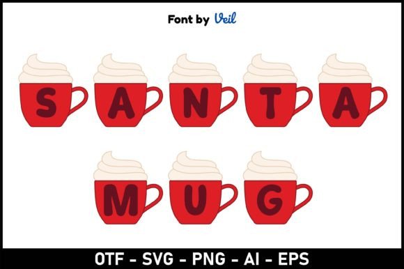 Santa Mug: A Festive Font That Brings Cheer to Your Designs