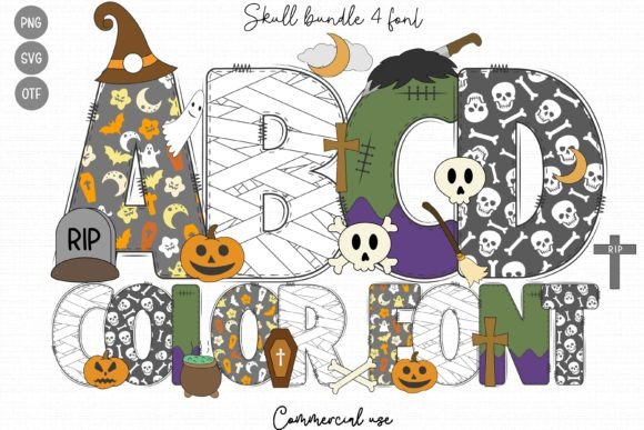 Unleash the Spooky Spirit: A Deep Dive into the Skull Bundle Font