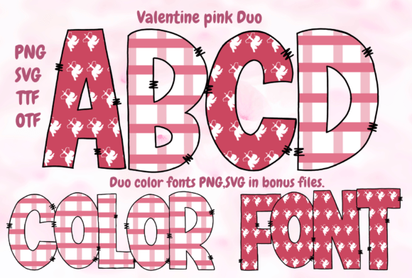 Valentine Pink Duo: A Playful Font for Love-Driven Designs