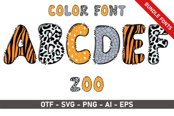 Zoo Bundle: Playful Fonts for Creative Projects